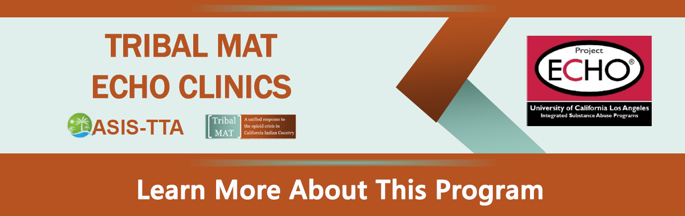 Tribal MAT ECHO Clinics Banner
